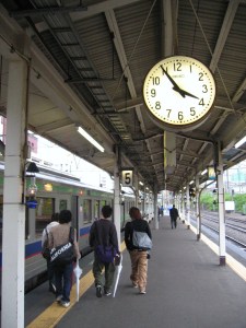 南小樽駅にて